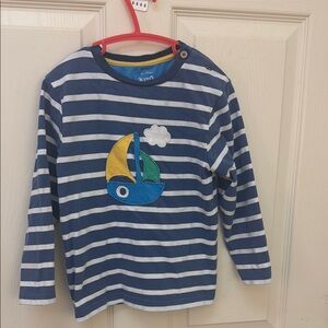 Blue Striped Long Sleeve Shirt